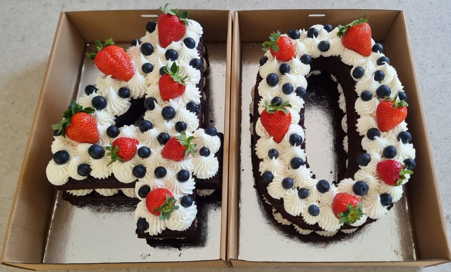 Birthday Number Cake - Two Numbers