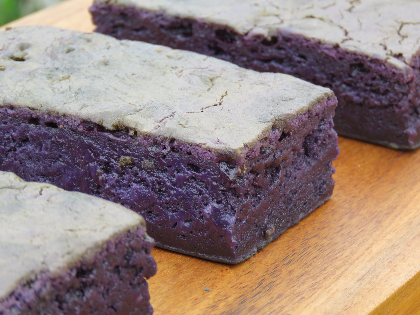 Taro Mochi Brownies