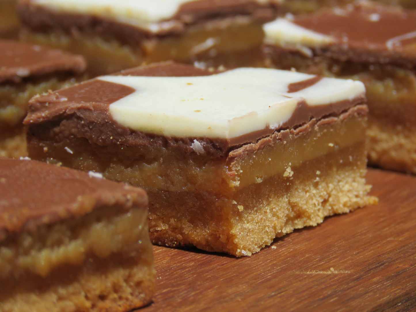 Gingerbread Salted Caramel Slice