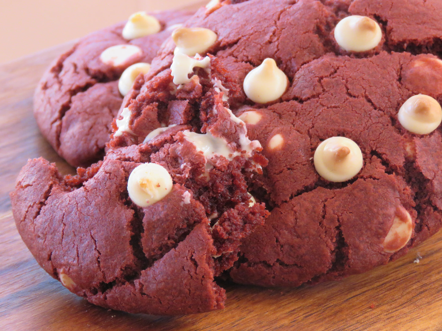 Red Velvet White Chocolate Chip Cookies