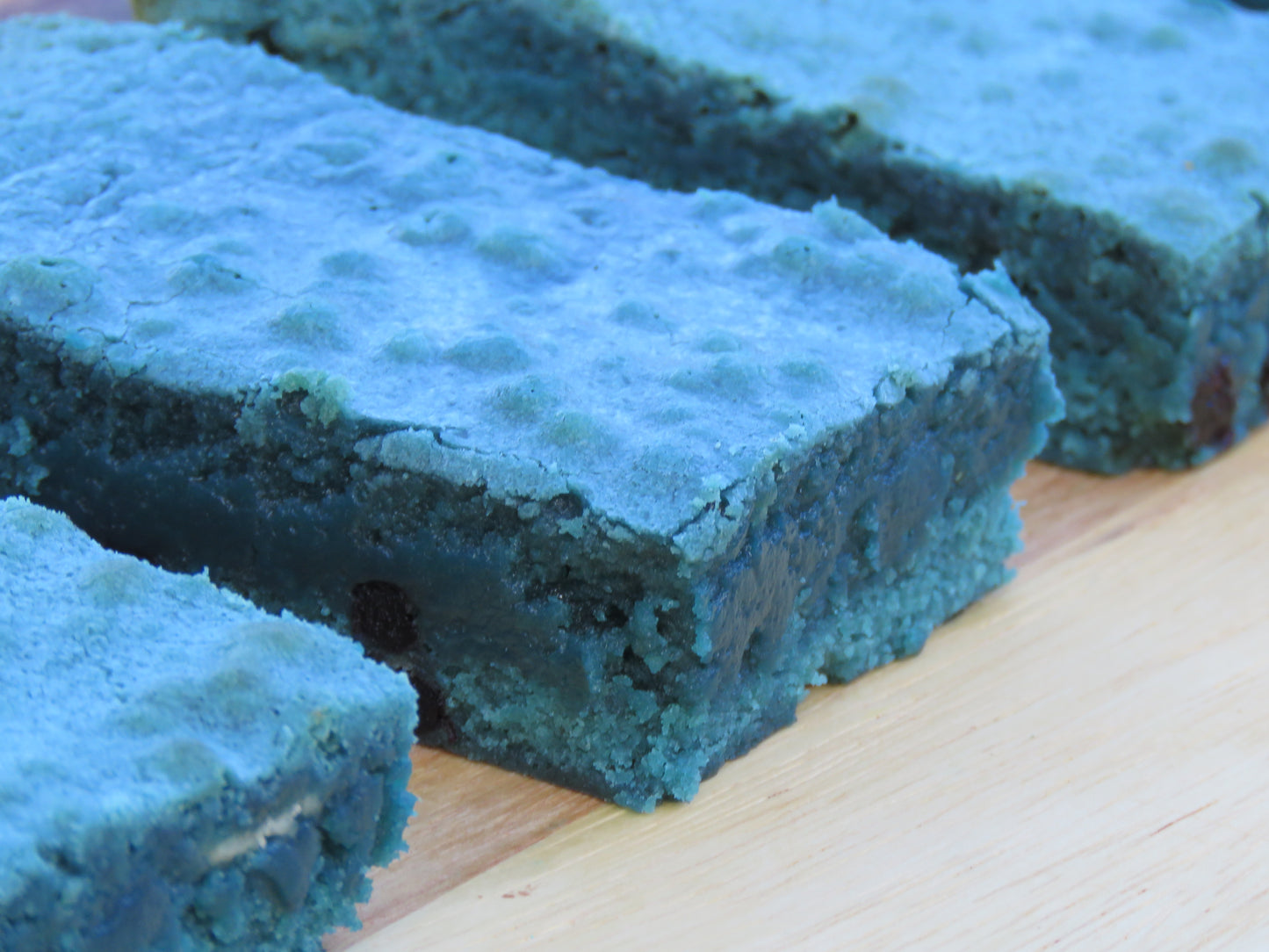 Prime Blue Raspberry White Chocolate Blondies