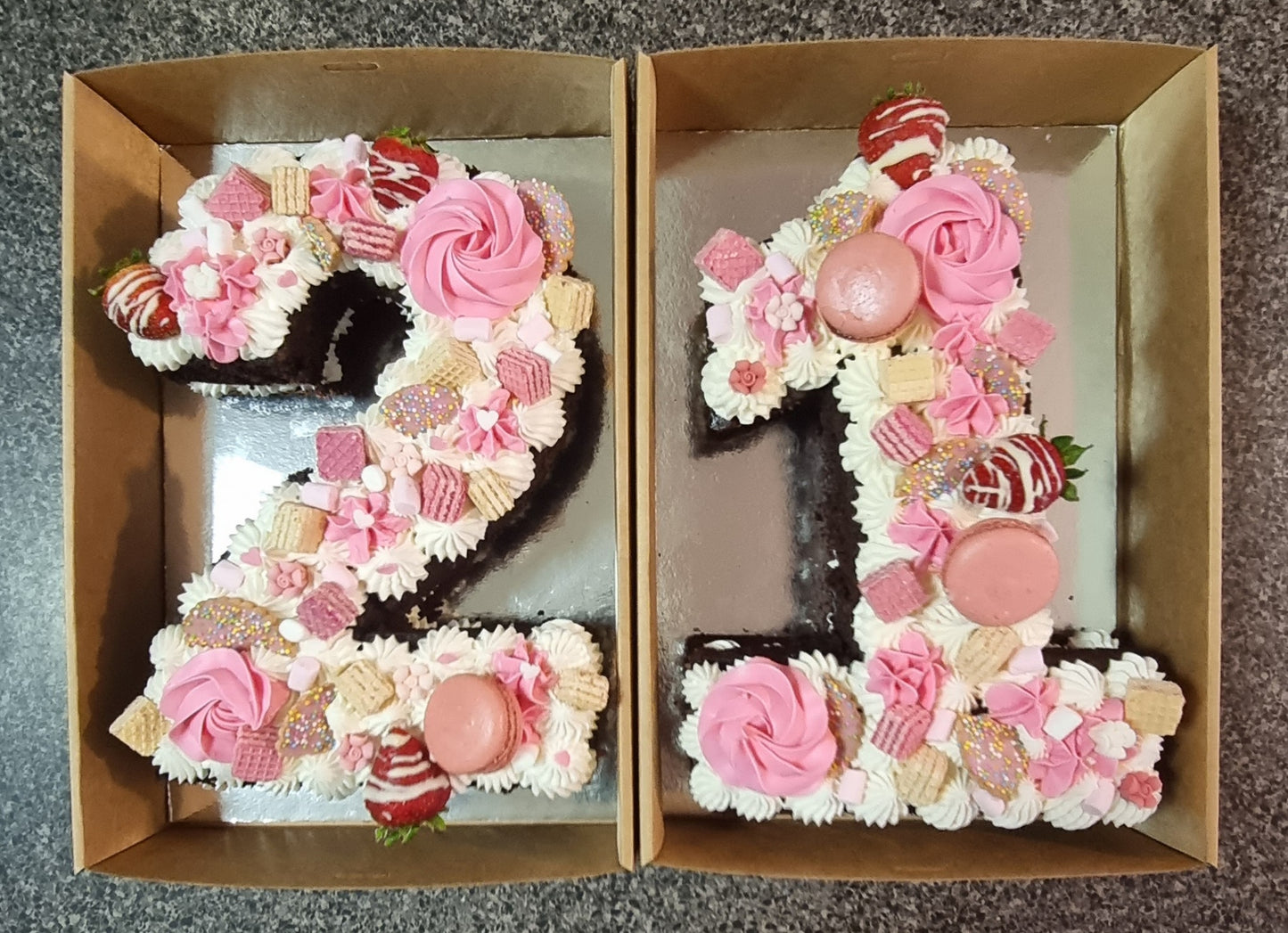 Birthday Number Cake - Two Numbers