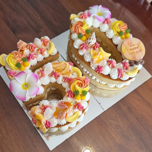 Birthday Number Cake - Two Numbers