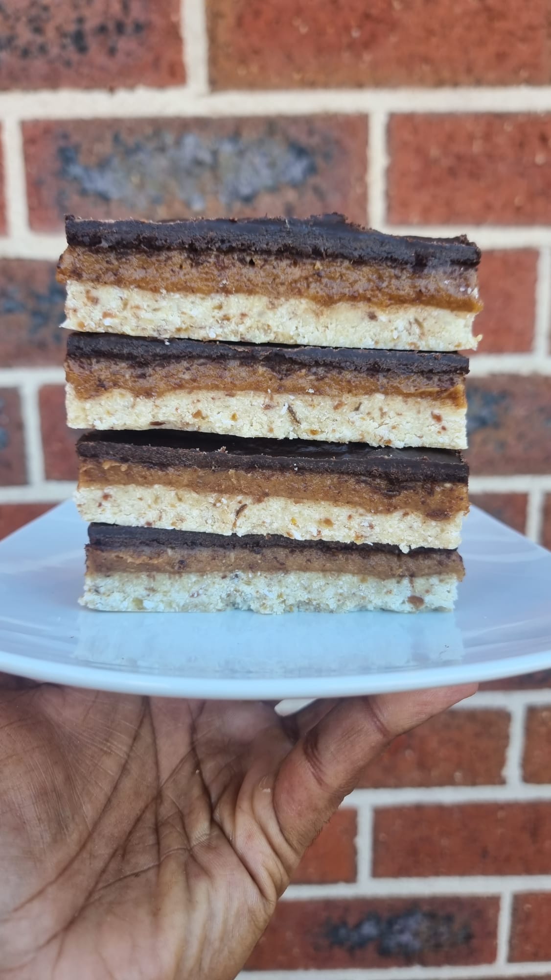 Salted Caramel Slice (V) (GF) (DF)