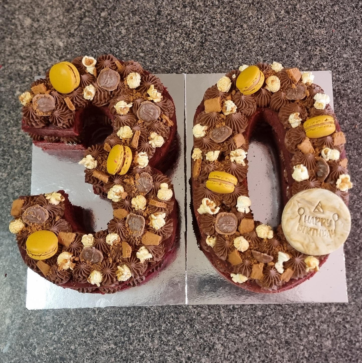Birthday Number Cake - Two Numbers