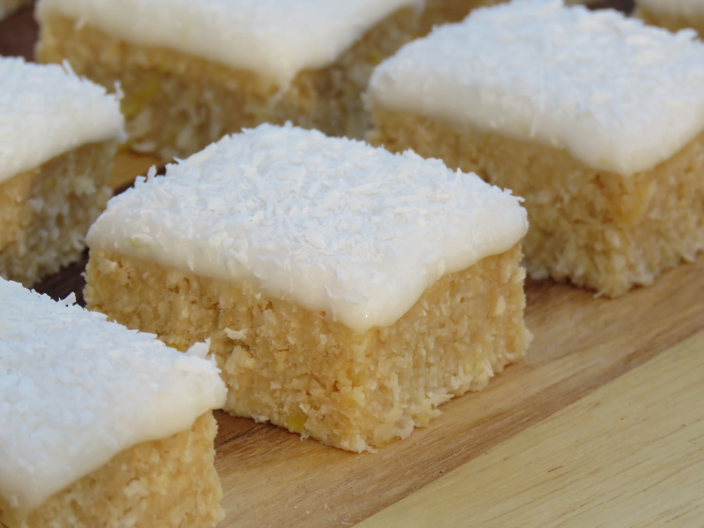 Prime Lemon Lime Coconut Slice