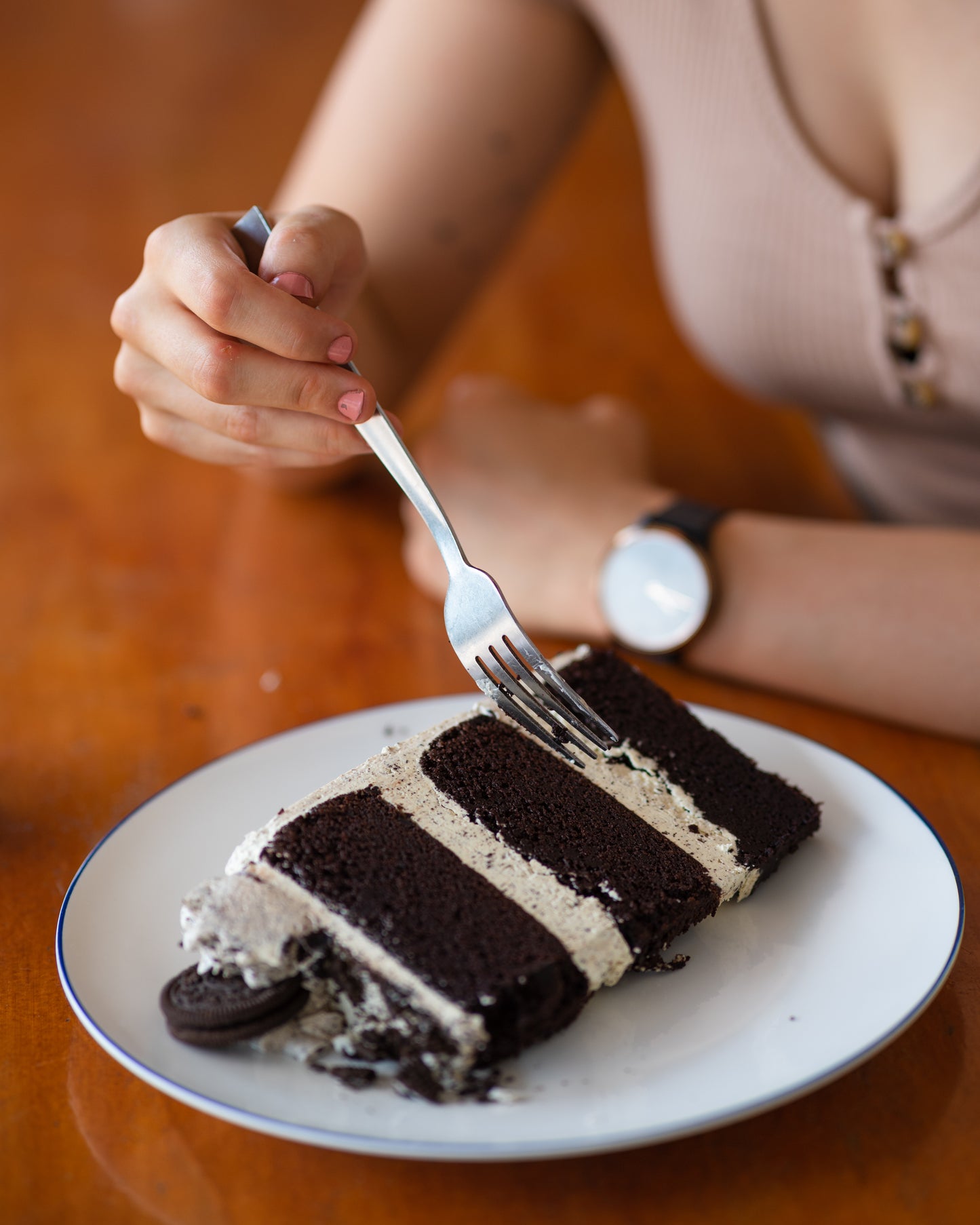 Oreo Buttercream Cake Three Layered Eight Inch