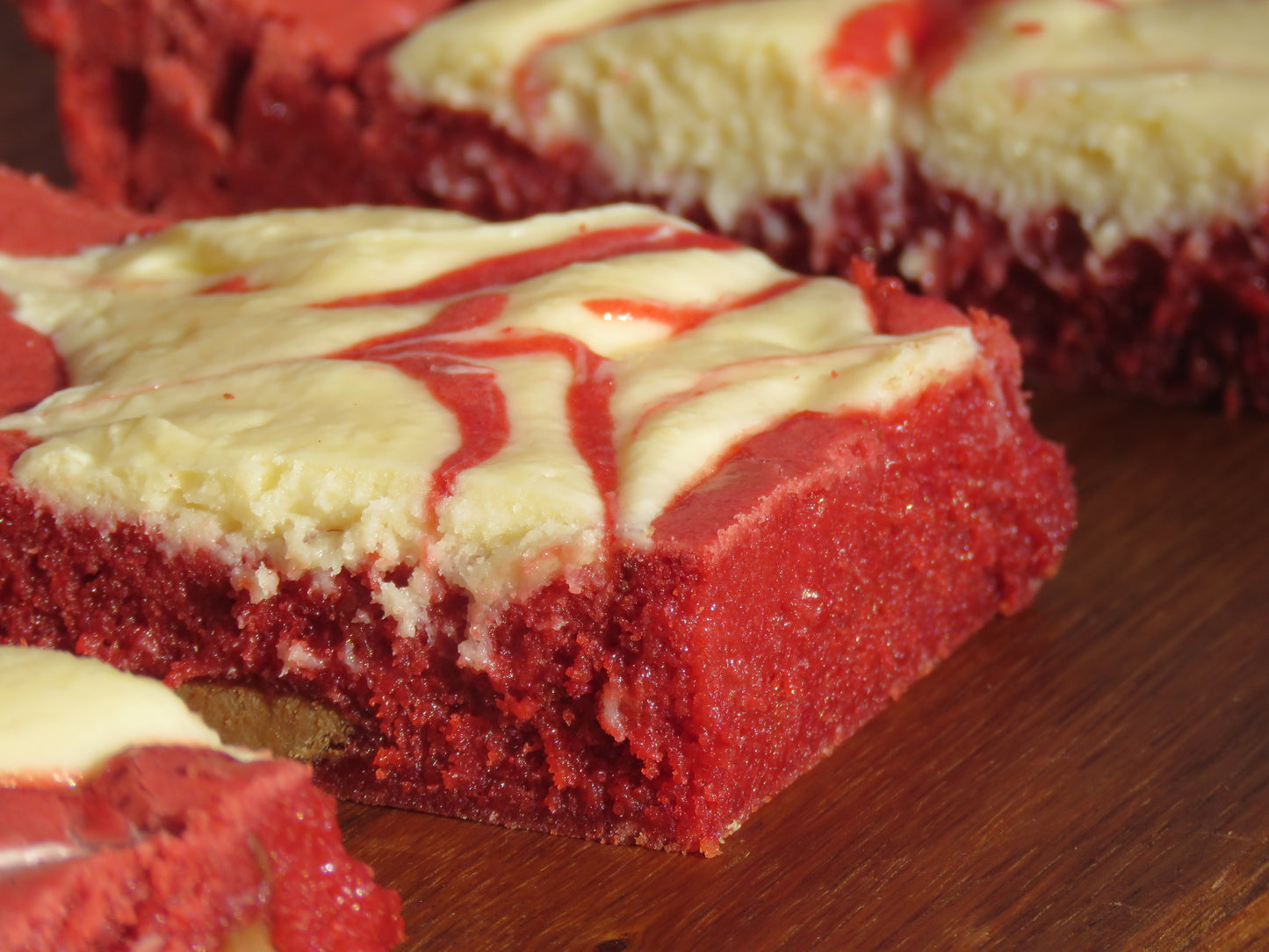 Messina Red Velvet Caramelised White Chocolate Cheesecake Blondies