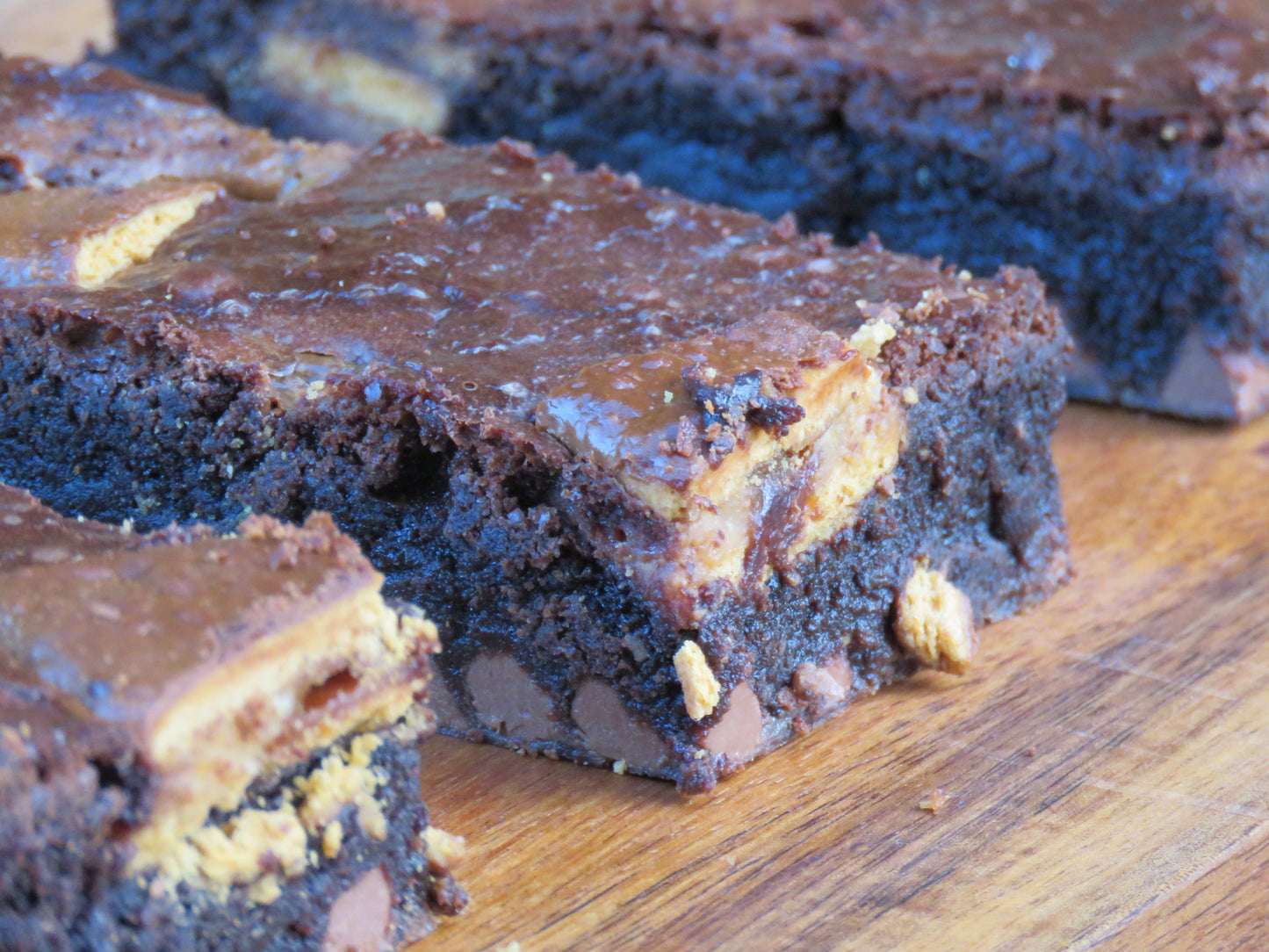 Salted Caramel Fudge Tim Tam Brownies