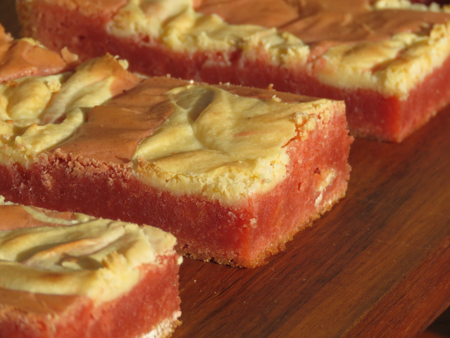 Strawberry Nesquik Cheesecake Blondies